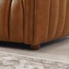 April - Mid-Century Modern Luxury Tight Back Leather Couch - Brown / Cognac / Rustic - Image 4