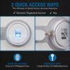 1.64 Cubic Ft Biometric Fireproof Safe - Gray - Image 9