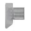 Rectangle Medicine Cabinet Mirror Bathroom Mirror With Storage Wall Mounted Medicine Mirror Cabinet With LED - Sliver - Image 13