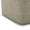 Zelma - Square Woven Outdoor / Indoor Pouf - Cream / Natural - Image 3