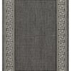 Sunshine - 2'7" X 7'3" Indoor, Outdoor Area Rug - Anthracite - Polypropylene - Image 2