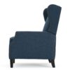 Westeros - Wing Back Fabric Upholstered Recliner - Navy Blue - Image 10