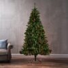 7' Noble Hinged Christmas Tree With 500 Multilights - Green - Image 6