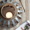 Decorative Lantern With Handle, Wooden Lantern For Indoor Outdoor, Home Garden- Silver - Image 8