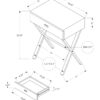 Accent Side Table, Storage Drawer, Contemporary & Modern - Brown - Image 6