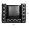 1 Seater Sofa - Black - Image 17