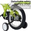 Fkznpj - 18" Sporty Kids Bike With Training Wheels And Stand Adjustable Saddle Suitable For Boys And Girls Aged 5 - 10 Years Tall Height 39 - 49" Available In A Variety Of Colors - Green - Image 10