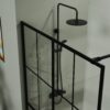Shower Screen Walk In Wet Room - Black - Image 3
