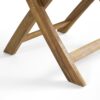Evergreen - Outdoor Wooden Bistro Chair With Wicker Back - Brown - Image 14