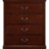4 Drawer Chest Traditional Style - Cherry - Image 2