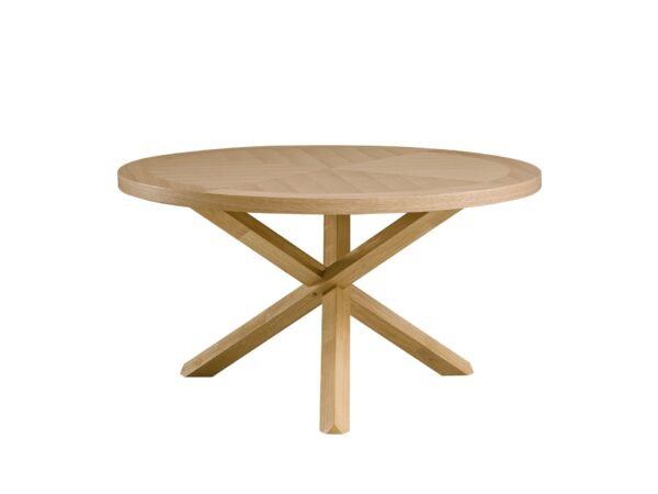 Kasem - 6 Piece Round Table With Matching Chair And Server Dining Room Set - Oak