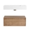 Wall Mounted Bathroom Vanity With Resin Sink And Soft Close Drawer In Imitative - Imitative Oak - Image 14