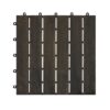 Interlocking Deck Tiles Striped Pattern - Dark Brown - Image 24