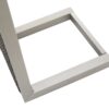 Cape - Coral Wicker C Shaped Table Modern DesignRattan And Aluminum Frame - Brown - Image 14