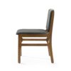 Contemporary Dining Chair Set Upholstered Fabric With Rubberwood Frame - Dark Gray - Image 7