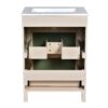 Bathroom Vanity With Ceramic Sink, Bathroom Vanity Cabinet With 2 Drawers, Wooden Bathroom Sink Cabinet - Beige / Green - Image 17