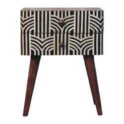 Inlay - Edessa Bone Bedside Table - Caramel