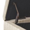Glouster - Contemporary Storage Ottoman V2 With Upholstered Fabric - Sand - Image 12