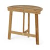 Outdoor 3 Piece Half Round Folding Bistro Set - Natural - Image 12