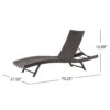 Kauai - Modern Style Wicker Chaise Lounge - Brown Multi - Image 2