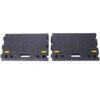 Heavy Duty Plastic 4" High Portable Automotive Curb Ramp For Cars & Wheelchairs Interlocking Design - Black - Image 6