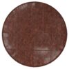 Connor - Round Coffee Table Pouf - Distressed Brown - Image 2