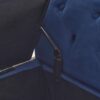 Velvet Multifunctional Storage Ottoman Bench With Pillow - Navy Blue - Image 12