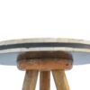 Inlay - Bone Tripod Stool - Beige / White - Image 5