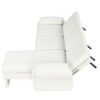 Convertible Futon Sofa Bed Futon Sofa Couch With An Adjustable Backrest, A Reversible Chaise Lounge And 2 Removable Armrest Pillows For Living Room - Beige - Image 20