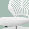 Office Chair, Adjustable Height, Swivel & Ergonomic, Contemporary And Modern - White - Image 2