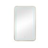 Rectangle Medicine Cabinet Mirror Bathroom Mirror With Storage Wall Mounted Medicine Mirror Cabinet With LED - Gold - Image 10