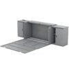 Queen Size Murphy Bed With Shelves, Cabinets And USB Ports - Gray - Image 5