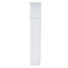 Full Size Space Saving Murphy Wall Bed With Top Cabinets, Flexible Slats - White - Image 10