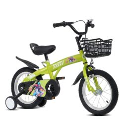 Fkznpj - 16" Sporty Kids Bike With Training Wheels And Stand Adjustable Saddle Suitable For Boys And Girls Aged 4 - 8 Years Tall Height 41 - 46" Available In A Variety Of Colors - Green