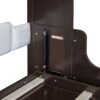 Queen Size Murphy Wall Bed With Cushion, Space Saving Design, And Construction - Espresso - Image 7