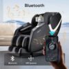 Bosscare - 2023 New Massage Full Body Chairs With Ai Voice, App Control Zero Gravity Shiatsu Recliner Massage Chair - Black - Image 2