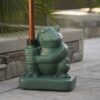 Whimsical - Frog Neptune Umbrella Base Concrete - Green - Image 19