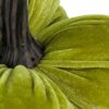 Velvet Weighted Pumpkin With Resin Stem Apple, Pumpkin Ornament Decor For Holiday Harvest Festival Fall Festival & Thanksgiving (Set of 2) - Green - Image 9