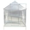 6.3'x6.2'x7' Polycarbonate Greenhouse, Heavy Duty Outdoor Aluminum Walk-In Green House Kit With Rain Gutter, Vent And Door For Backyard Garden - Aluminium - Image 8