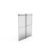 Frameless Shower Door, Double Sliding Shower Door, Clear Tempered Glass Shower Enclosure With Square Rail, Double Side Easy Clean Coat, Finished With Buffer - Brushed Nickel - Image 16