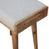 Boucle Tray Style Footstool - Cream - Image 9