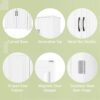 Bathroom Storage Cabinet With Multi Functional Storage Space, Drawer With Slide Rails, Adjustable Shelf - White - Image 8