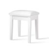 Vanity Stool, Makeup Bench Dressing Stool With Cushion And Solid Legs - White - Image 11