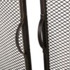 Samantha - Iron Fireplace Screen Fine Mesh 2 Door Design - Black / Gold - Image 8