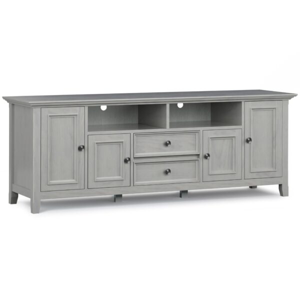 Amherst - Wide TV Media Stand - Fog Gray