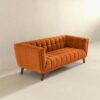 Addison - Large Burntorange Sofa - Brown / Burnt Orange - Image 3