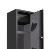 Large Capacity Quick Access Fingerprint Gun Safe, 4 - 5 Gun Biometric Metal Rifle Gun Security Cabinet Safe Locker - Black - Image 8
