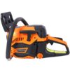 62Cc Gas Powered Chainsaw 2 Cycle Handheld Cordless Chain Saw Aluminium 18" And 20" Guide Bar - Orange - Image 10