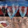 Swirl Plastic Wine Glasses (Set of 4), Bpa Free Acrylic, Unbreakable, 12Oz - Blue - Image 6