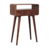 Mini Curved Console Table - Caramel - Image 2